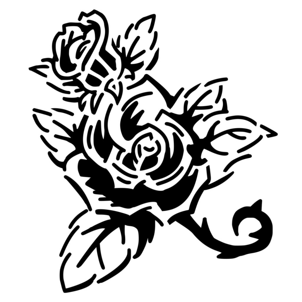 vector image of a rose